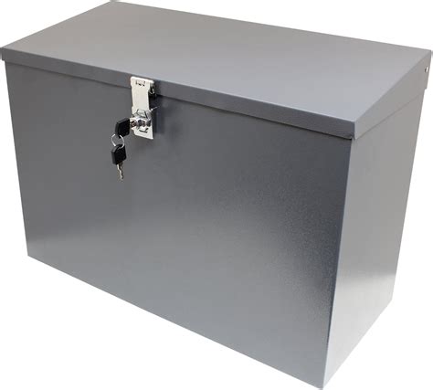 large locking metal storage box|lockable large storage containers.